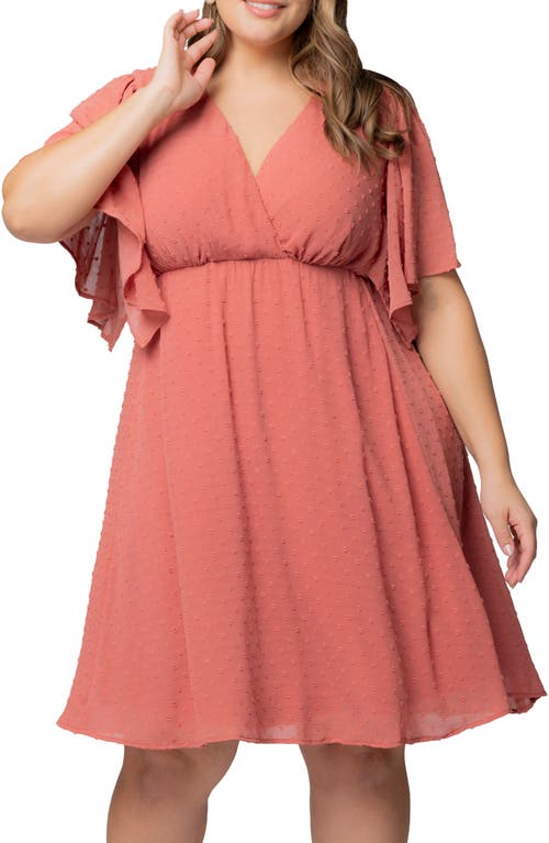 Kiyonna Florence Flutter Sleeve Dress