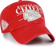 '47 Men's '47 Red Kansas City Chiefs Throwback Graphic Clean Up Adjustable Hat