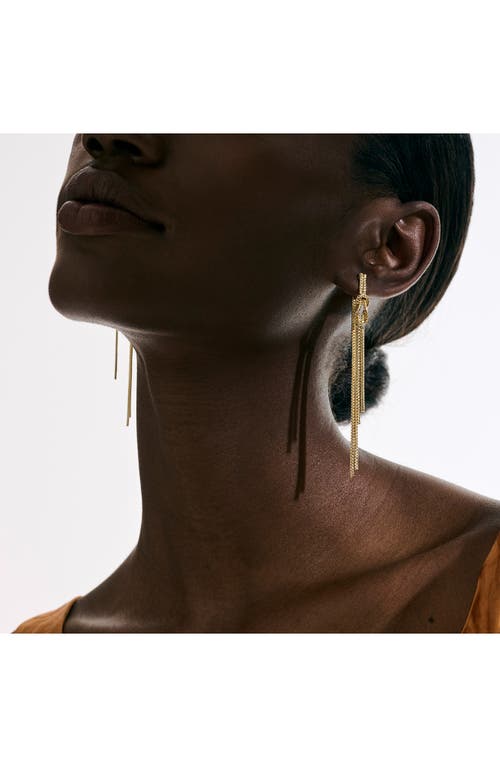 John Hardy Love Knot Drop Earrings In Gold