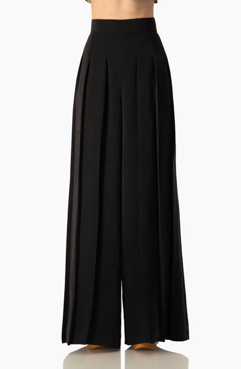 Women's High-Waist, Wide-Leg Palazzo Pants