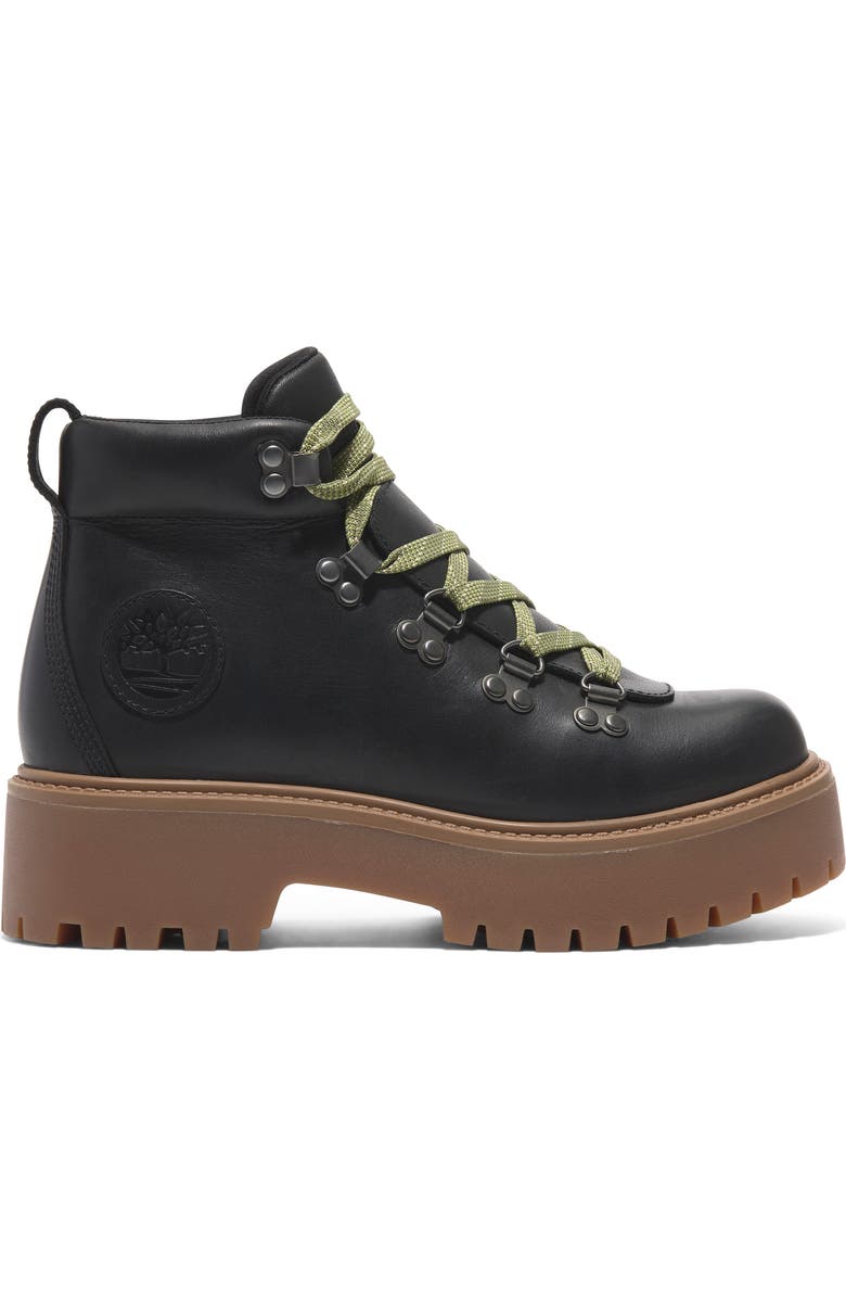 Timberland Stone Street Platform Boot, Alternate, color, Black Full Grain