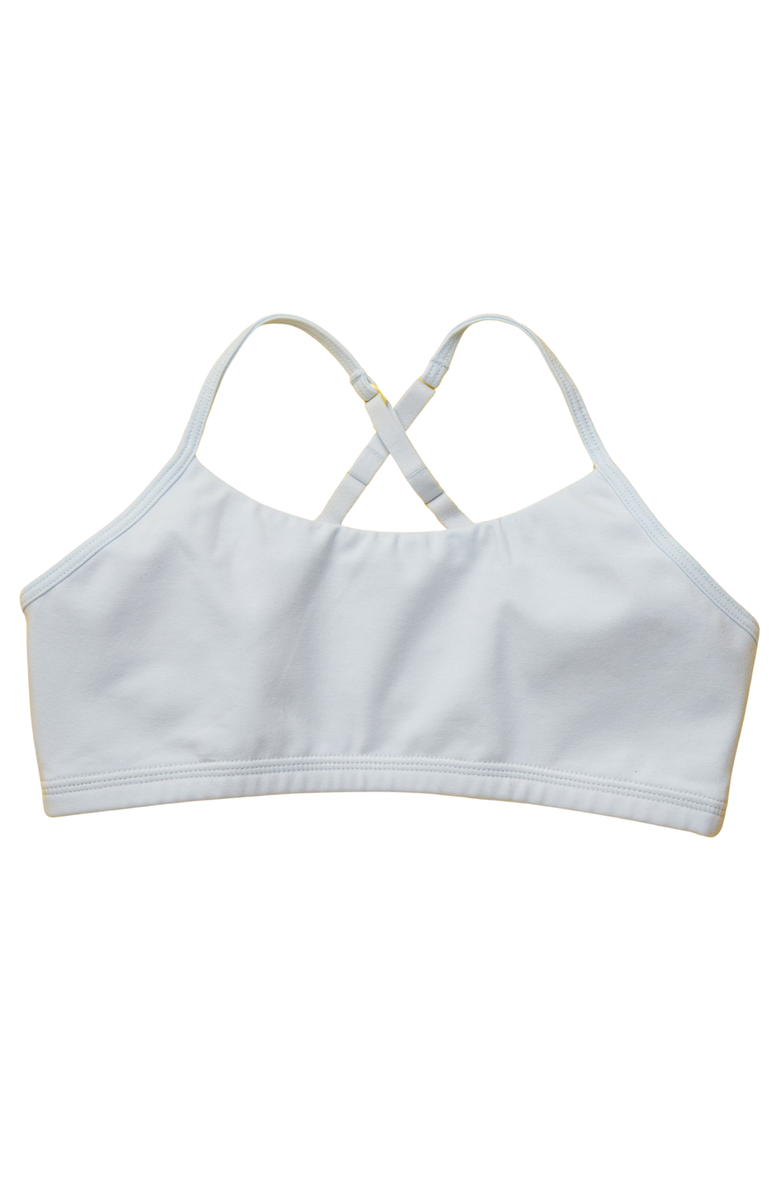 Yellowberry Ladybug Cotton Bra, Main, color, Heather Grey Mist