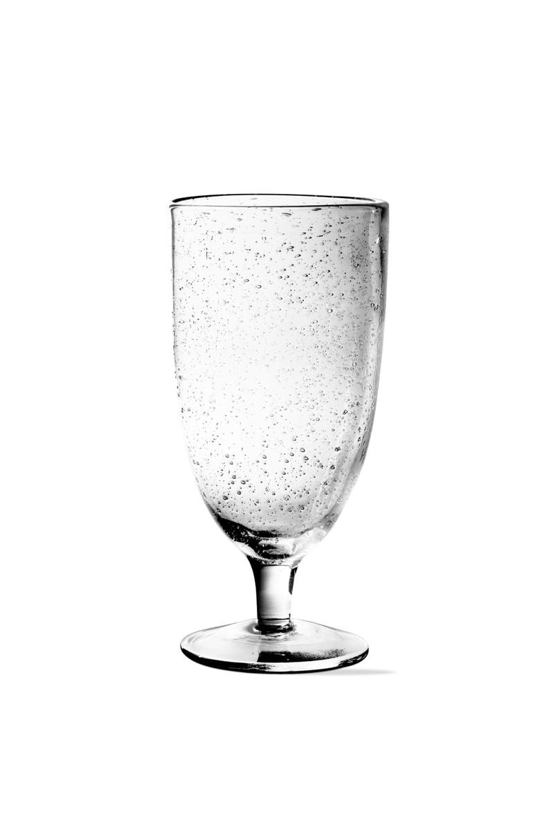 tag Bubble Glass Iced Tea Goblet Clear Drinkware for Everyday Use, Main, color, 