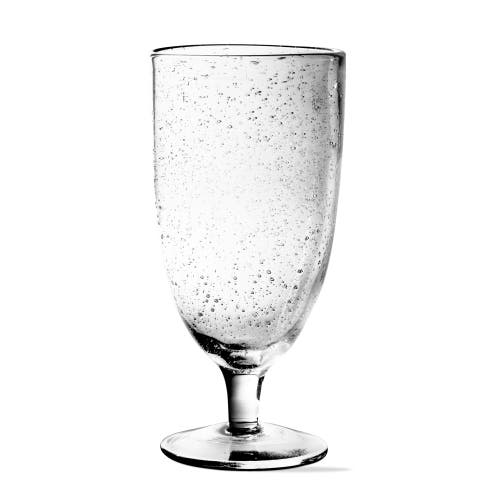 Bubble Glass Iced Tea Goblet Clear Drinkware for Everyday Use