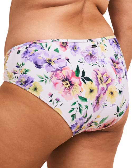 Adore Me Valcea Swimwear Hipster Bikini Bottom In Floral Purple