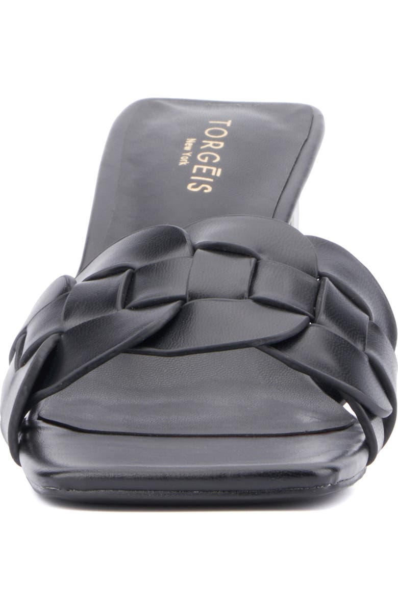 TORGEIS Ela Woven Slide Sandal, Alternate, color, Black