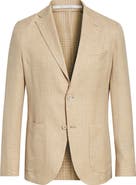 Eleventy Glen Plaid Soft Sport Coat