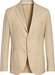 Eleventy Glen Plaid Soft Sport Coat