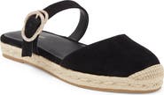 Stuart Weitzman Crystal Buckle Espadrille Mule