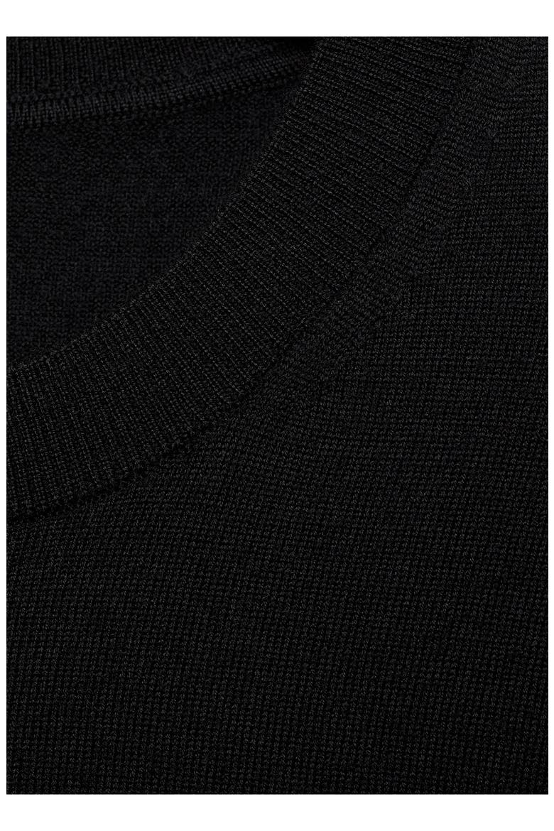Crewneck Wool Sweater, Alternate, color, BLACK