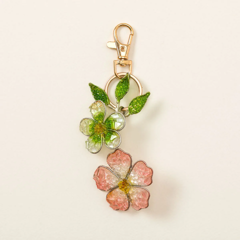 Handmade Wildflower Bag Charm