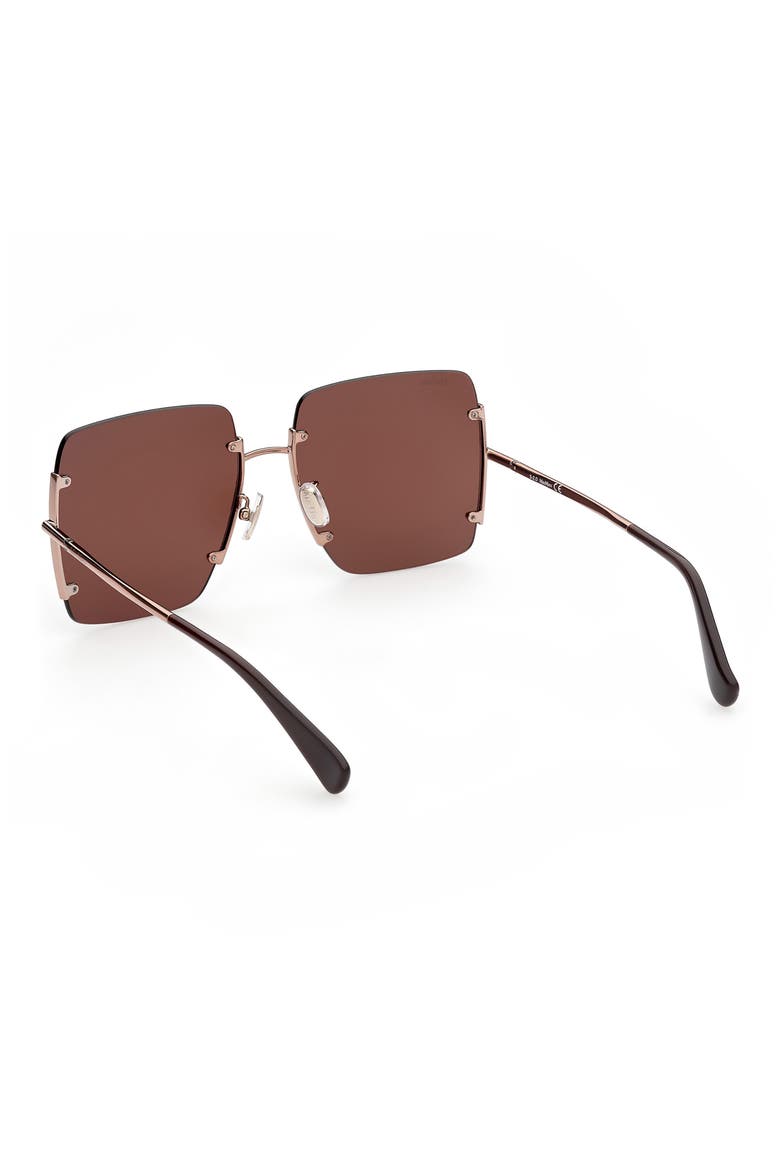 60mm Geometric Sunglasses, Alternate, color, BRONZE/ OTHER / BROWN