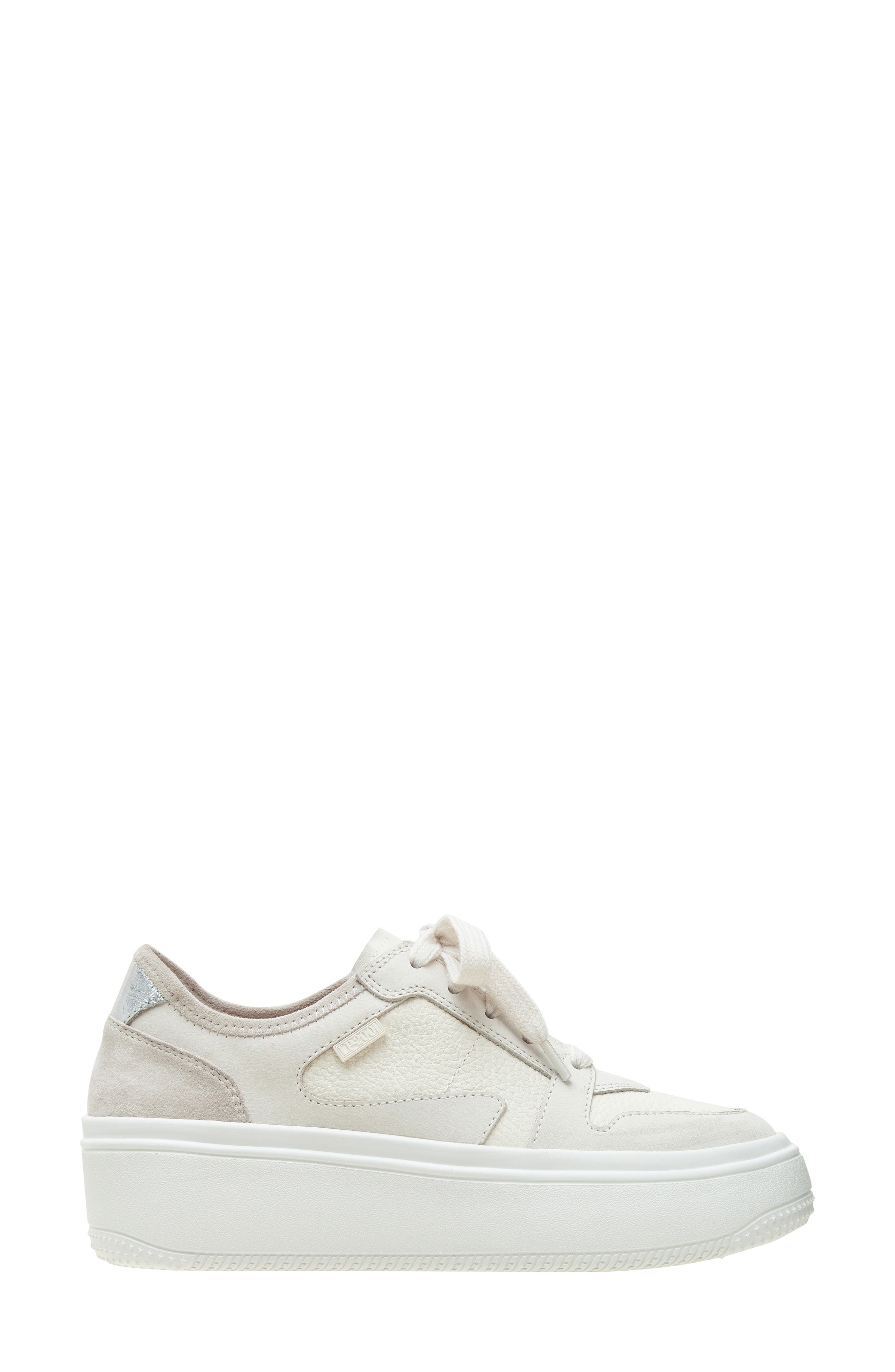 Linea Paolo Gains Platform Sneaker, Alternate, color, Snow