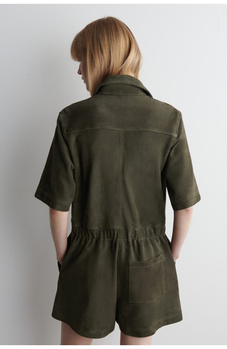 COS Suede Romper, Alternate, color, Khaki