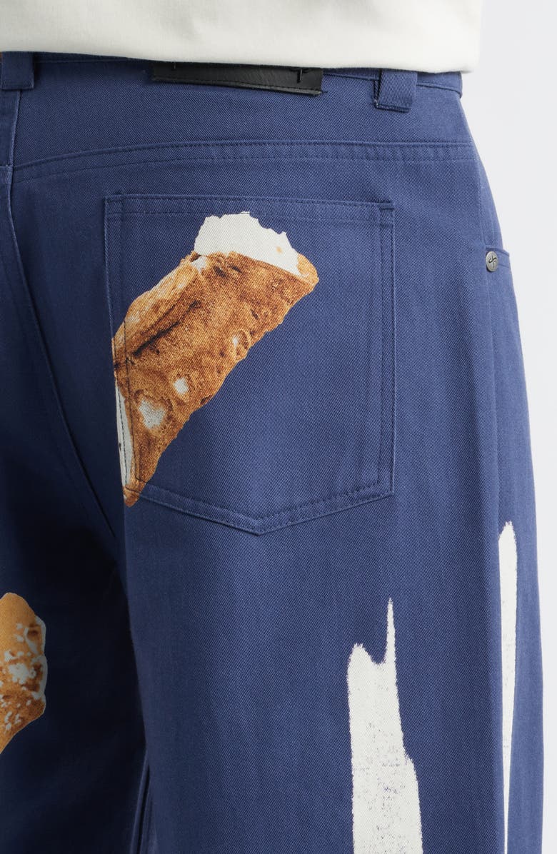 SANTO STUDIO Cafe Milano Graphic Pants, Alternate, color, Blue