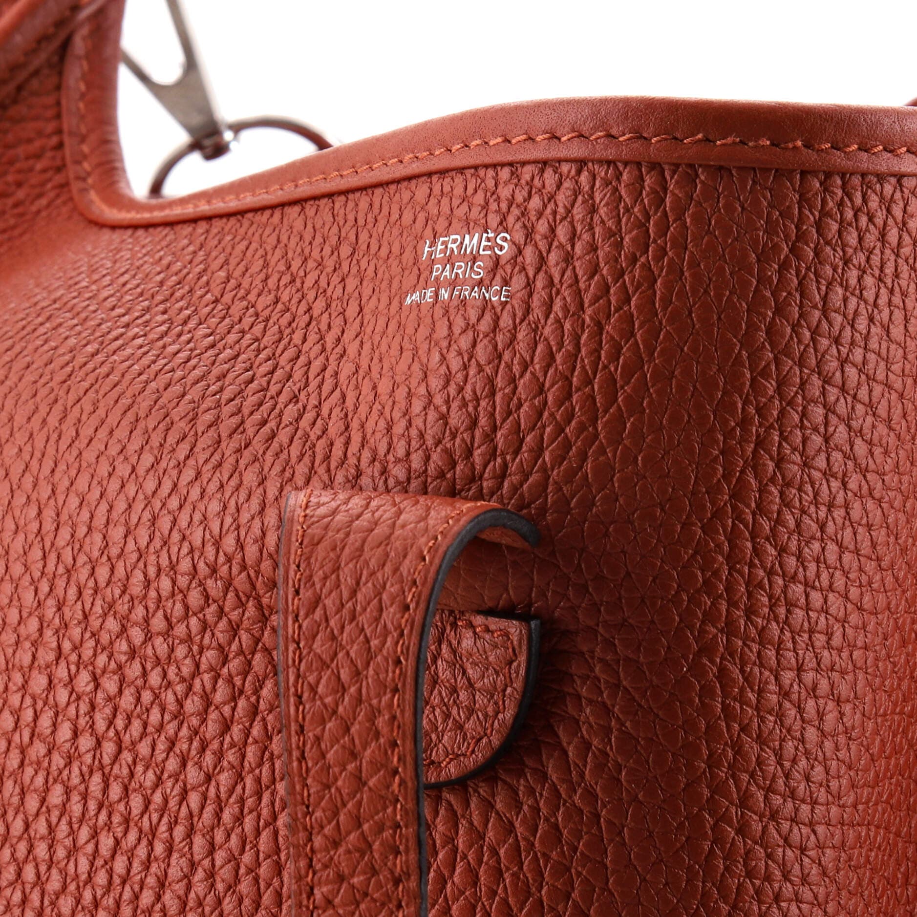 Pre-Owned Hermes Evelyne Bag Gen III Clemence PM, Alternate, color, Cuivre