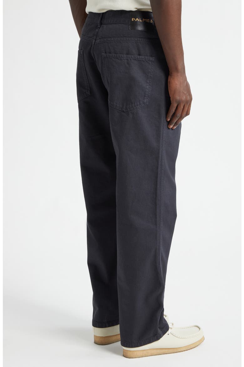 Coarse Denim Trousers, Alternate, color, BLACK