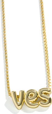 BaubleBar Custom Bubble Monogram Necklace