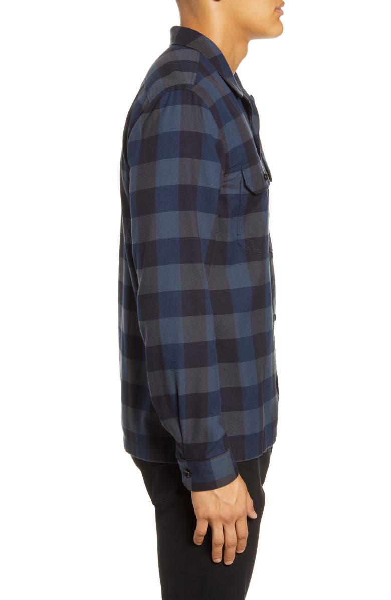 BLDWN Guetes Sim Fit Plaid Button-Up Flannel Overshirt, Alternate, color, 