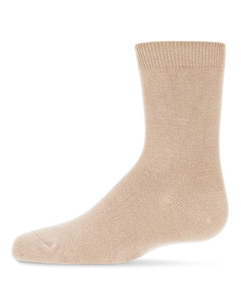 Kid's Basic Soft Rayon Crew Socks (Toddler, Little Kid & Big Kid)