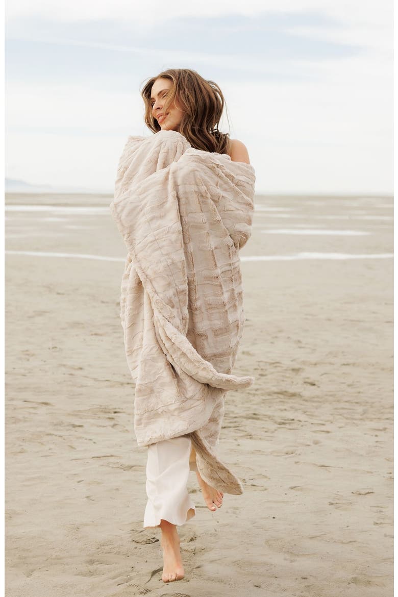 Sorbet Almond Croissant Blanket, Main, color, Beige