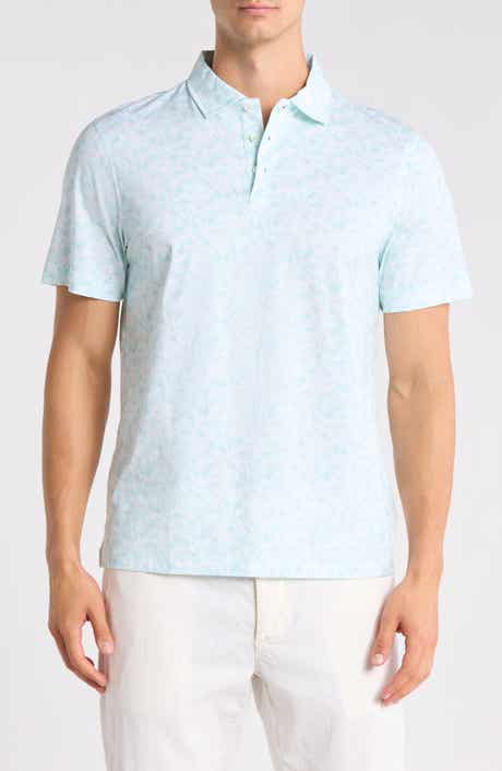 Bugatchi OoohCotton® Floral Stretch Cotton Knit Polo