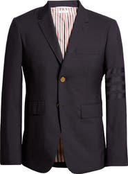 Thom Browne 4 Bar Mélange Wool Sport Coat