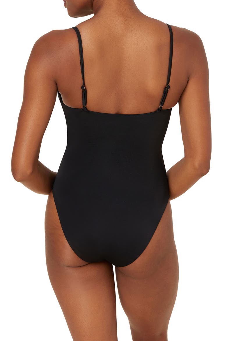 The Lanikai One-Piece Swimsuit, Alternate, color, BLACK