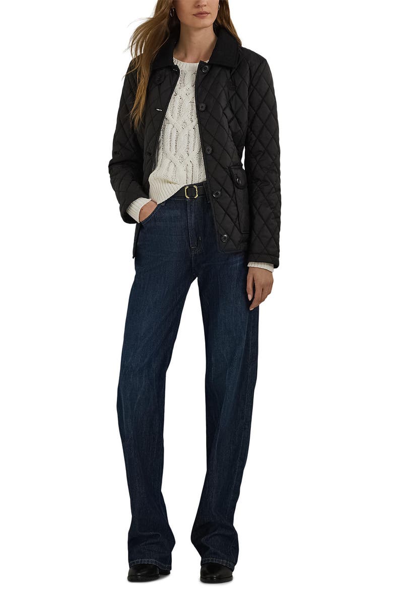 Lauren Ralph Lauren Quilted Corduroy Contrast Jacket, Alternate, color, 