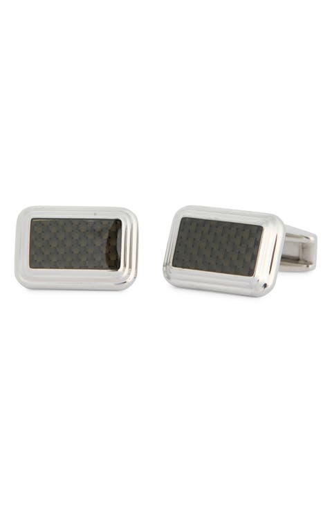 Black Inlay Cuff Links