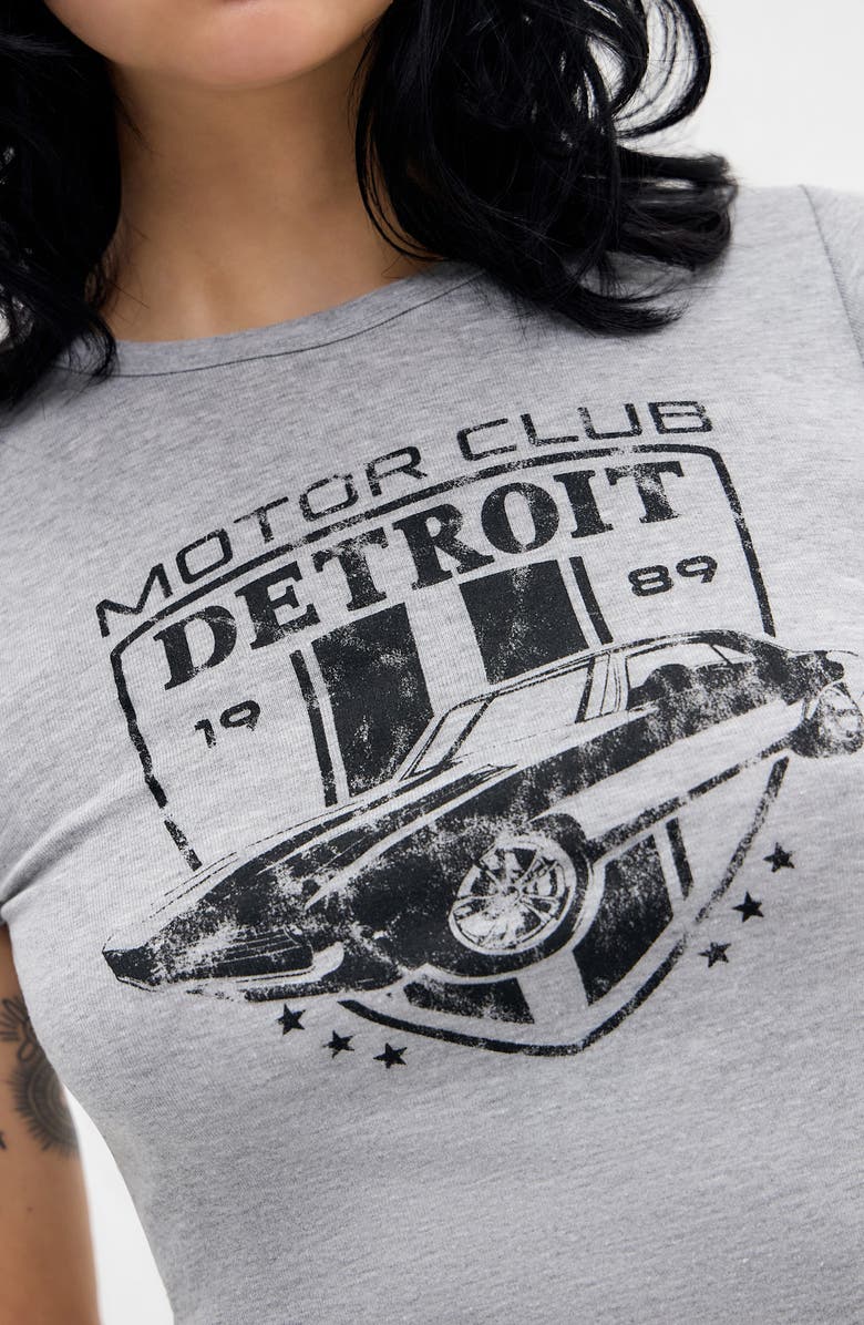 BDG Urban Outfitters Detroit Cotton Baby Tee, Alternate, color, Grey