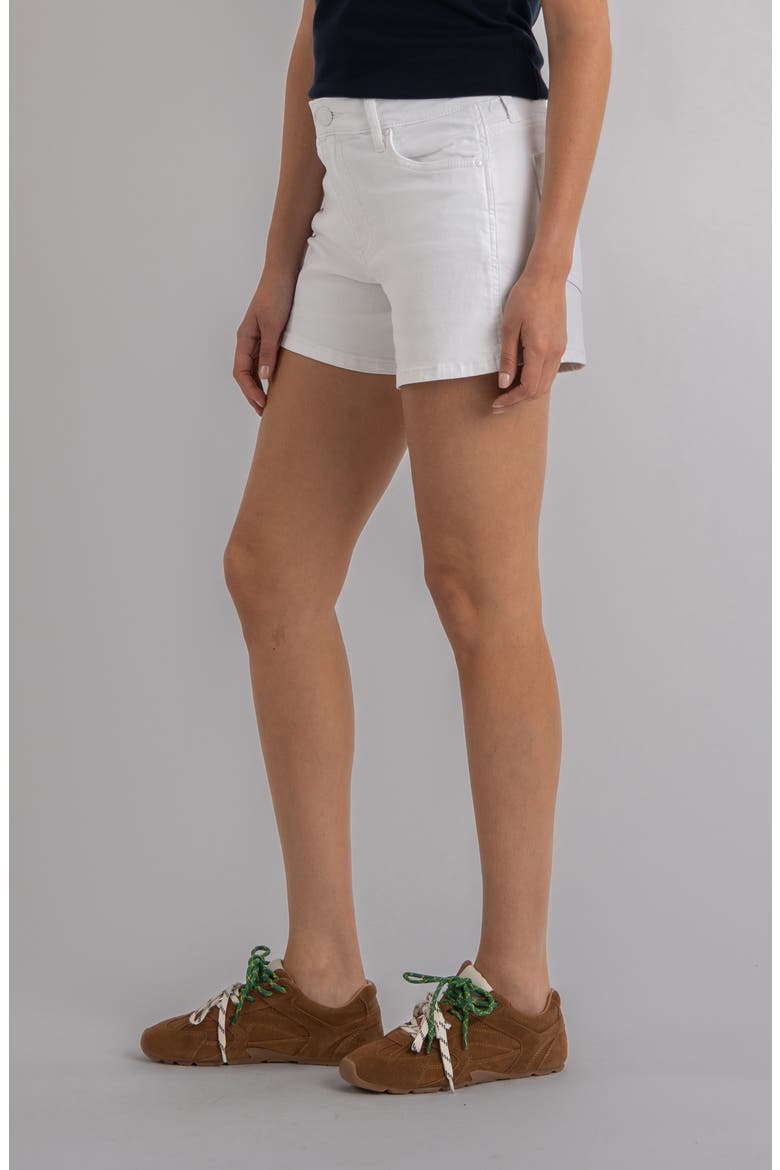 Jane High Waist Denim Shorts, Alternate, color, OPTIC WHITE