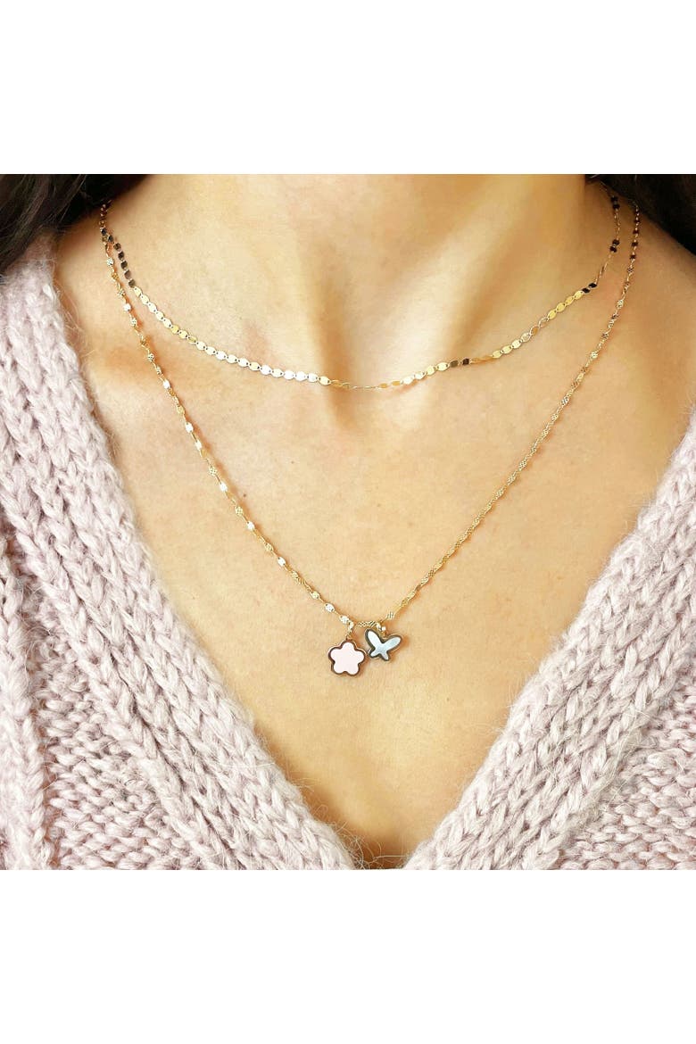 Mother of Pearl Butterfly Charm, Alternate, color, Mother of Pearl