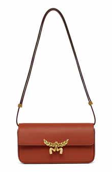 MCM Lauretos Leather Shoulder Bag