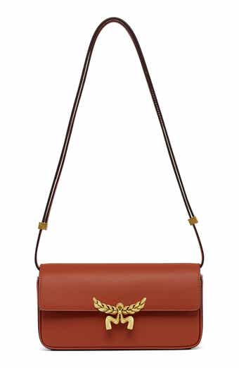 MCM Lauretos Leather Shoulder Bag