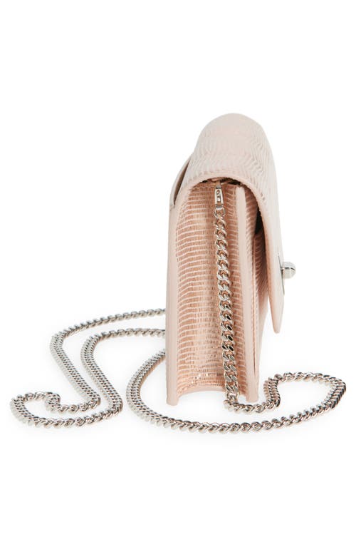 AKRIS AKRIS ANOUK LIZARD EMBOSSED WALLET ON A CHAIN