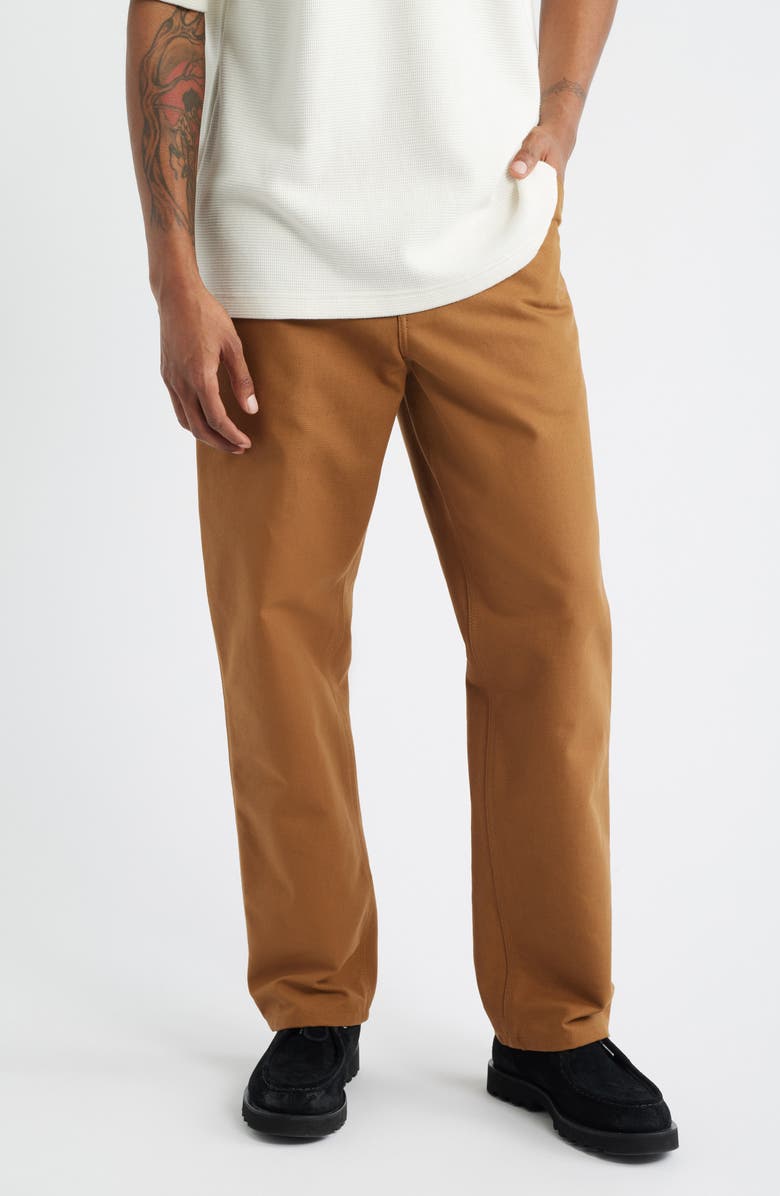 Carhartt Work In Progress Organic Cotton Canvas Pants, Main, color, Hamilton Brown