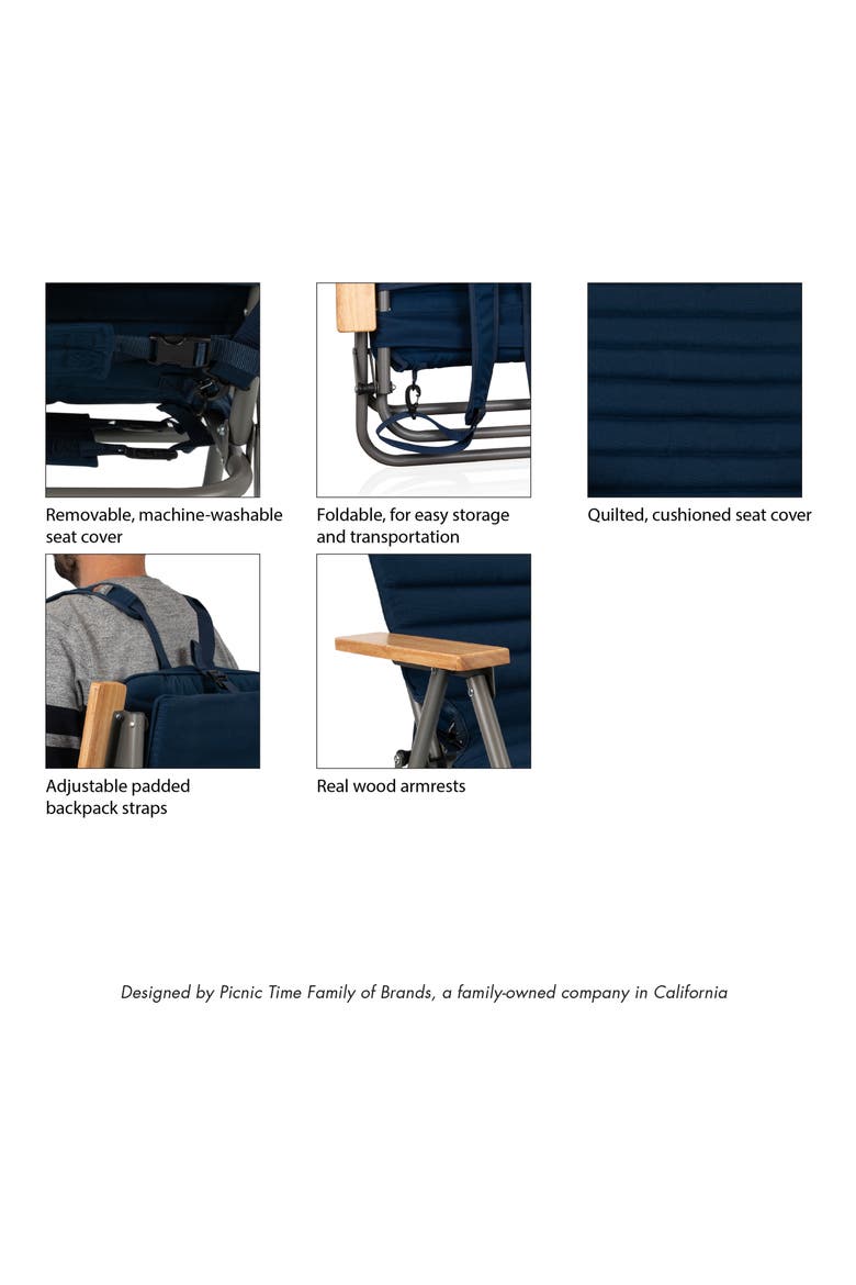 Descanso Padded Beach Chair, Alternate, color, BLUE