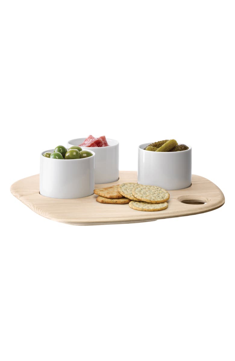 LSA Palette 4-Piece Tapas Set, Alternate, color, Clear