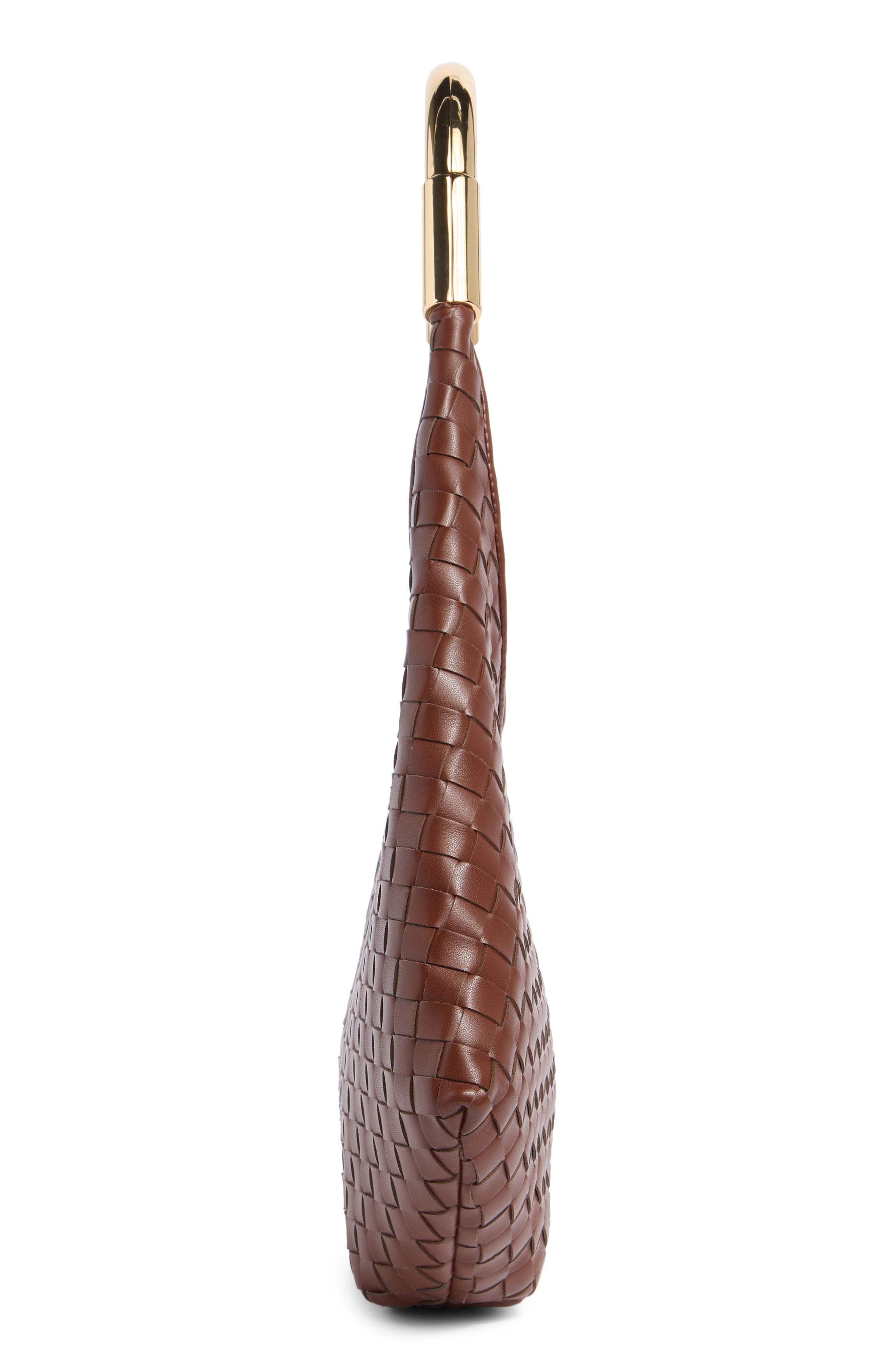 Olivia Woven Hobo Bag, Alternate, color, BROWN