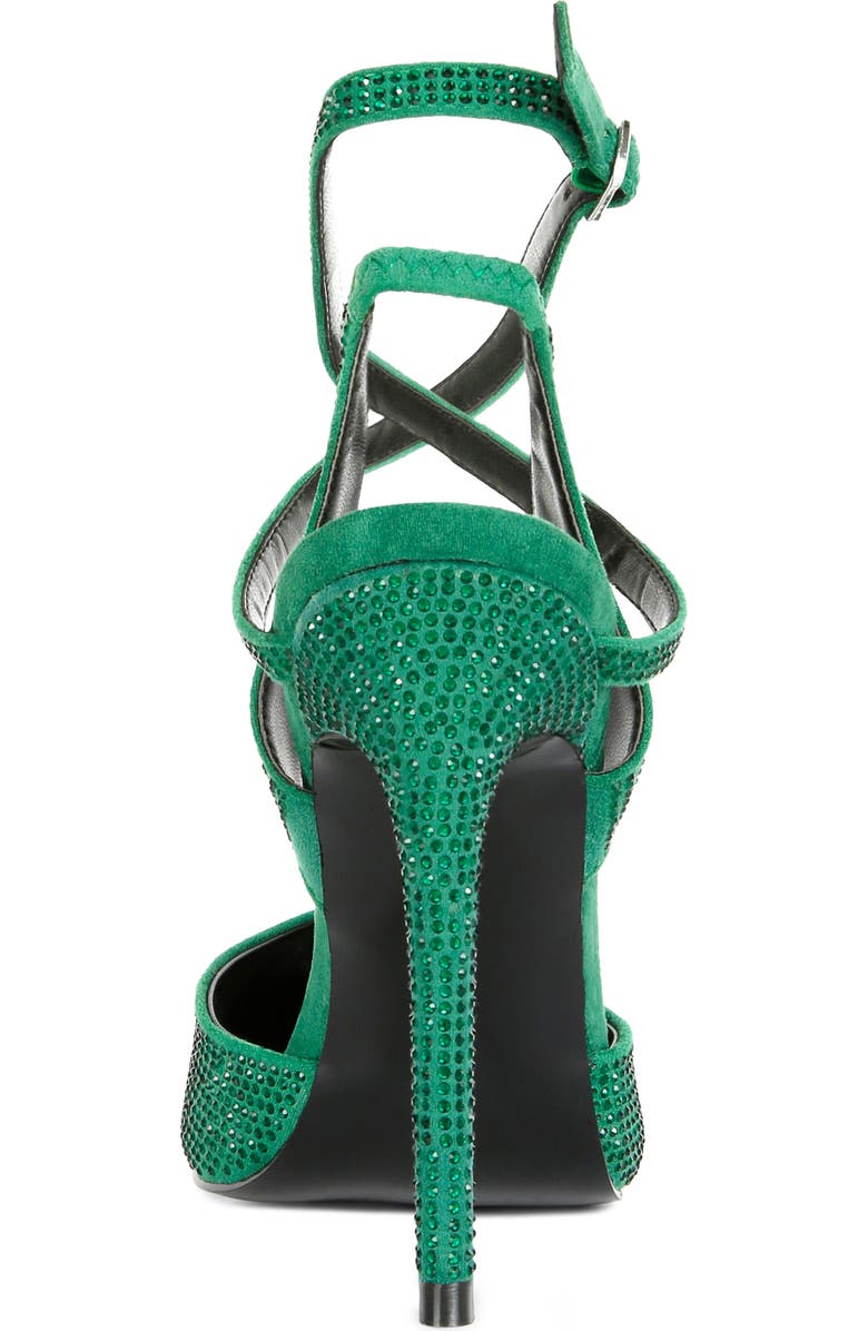 Rag & Co Charmer Rhinestone Stiletto Pump, Alternate, color, Green