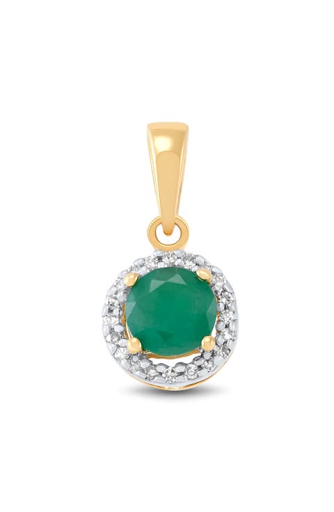 Diamond & Emerald Pendant