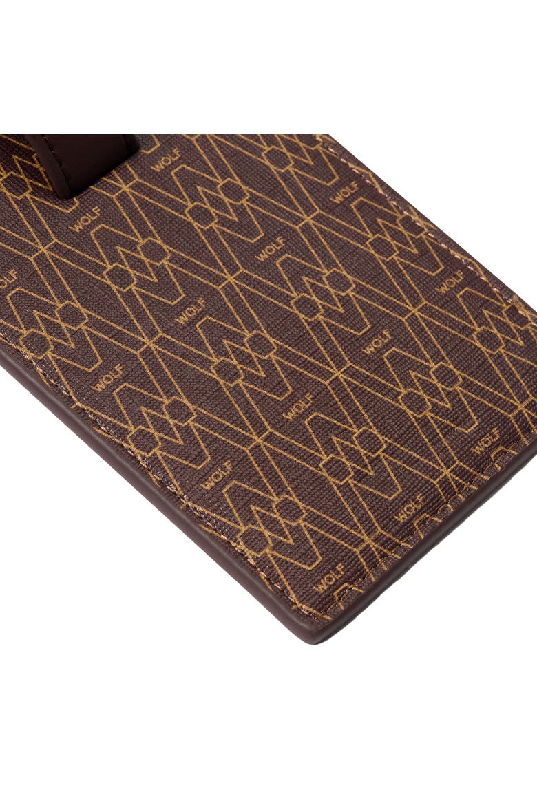 Signature Luggage Tag, Alternate, color, Brown