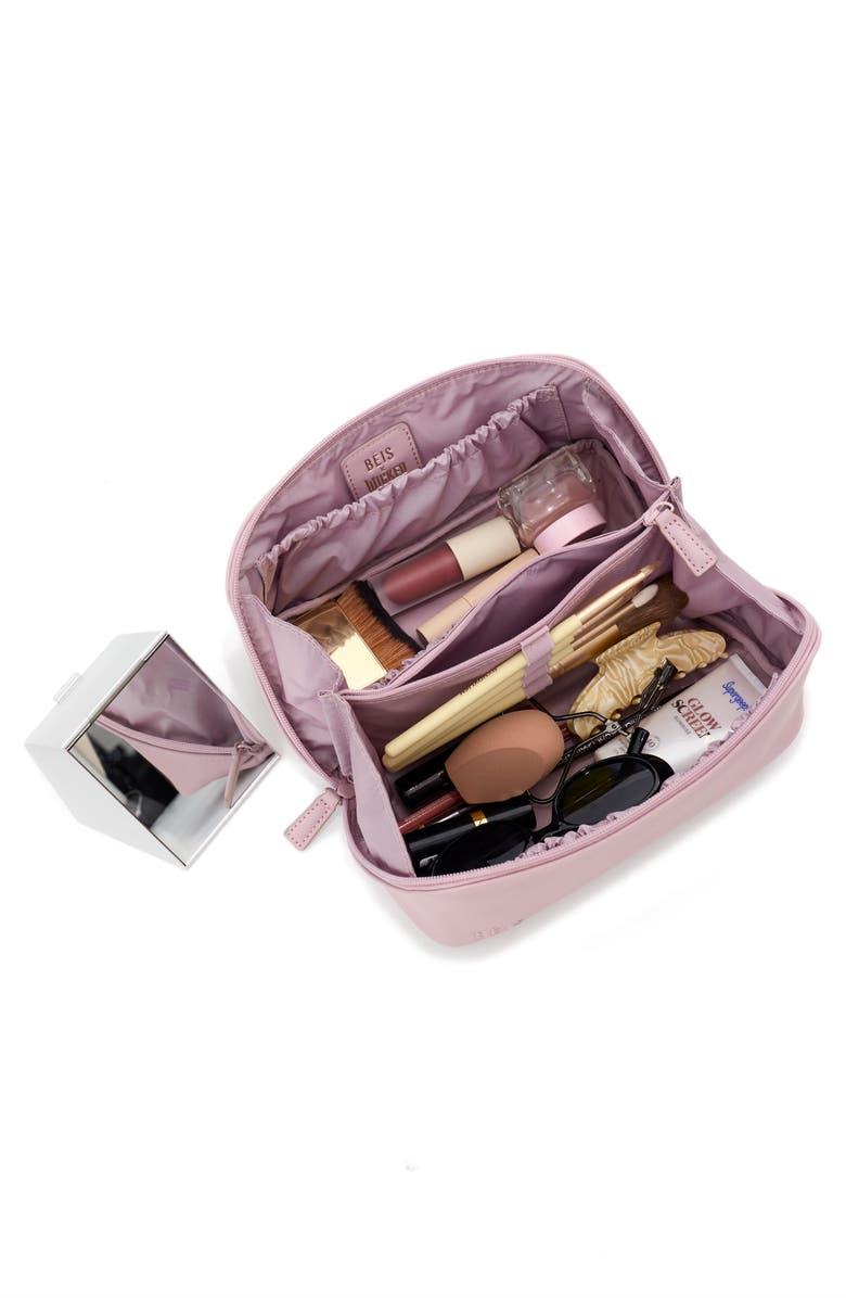 Béis The Wicked Faux Leather Toiletry Bag, Alternate, color, 