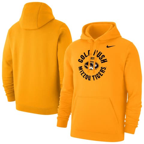 Men's Nike Gold Missouri Tigers 2025 Gold Rush Club Fleece Hoodie