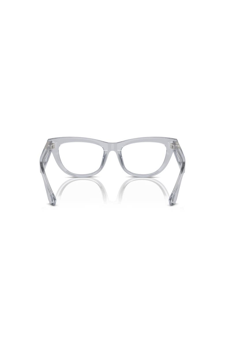 Burberry 52mm Rectangle optical glasses, Alternate, color, Grey