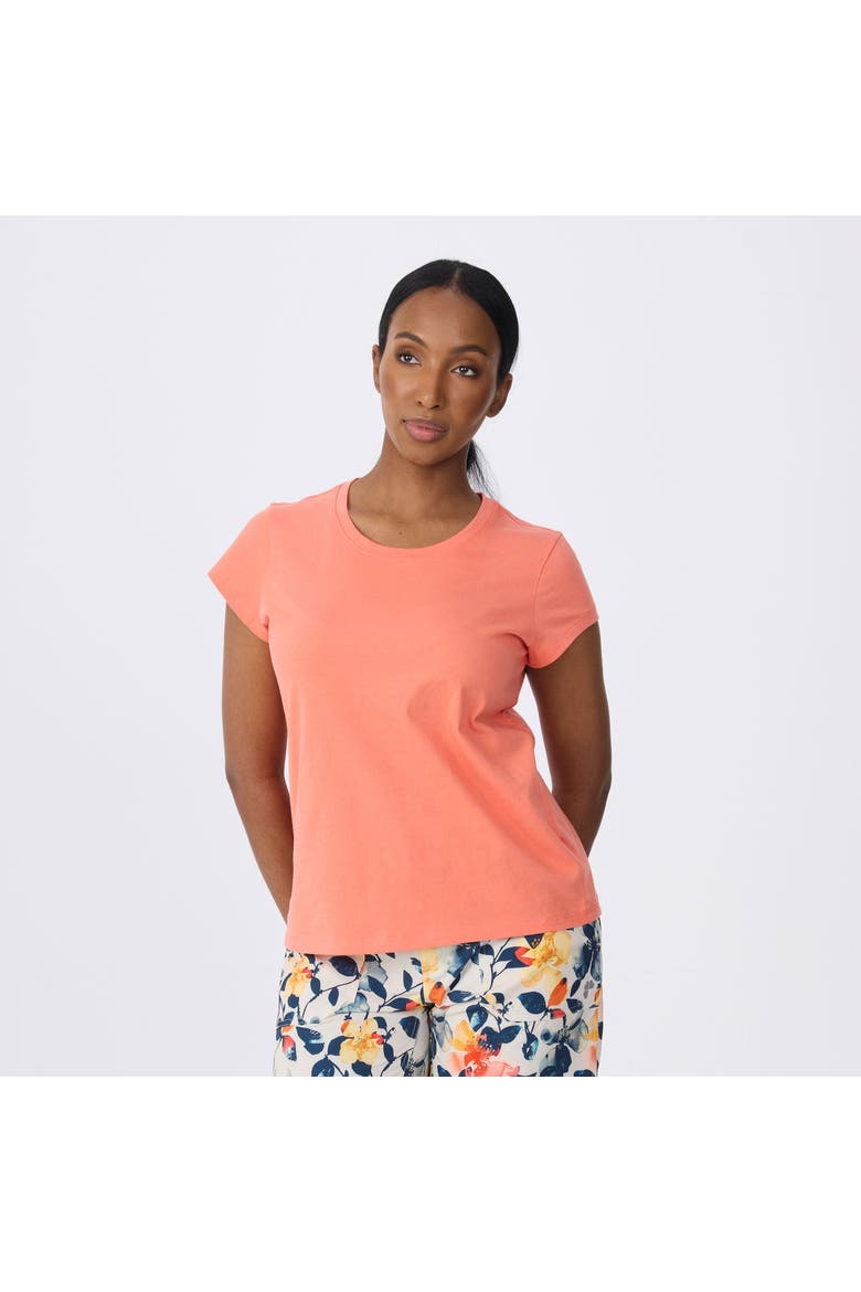 The Fav Solid Short Sleve Tee, Main, color, Coral