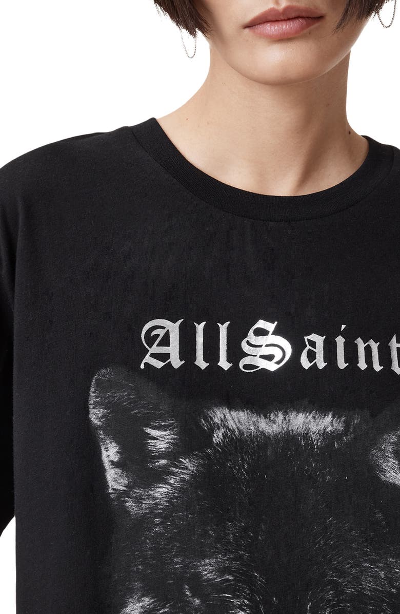 AllSaints Dawn Oversize Cotton Graphic T-Shirt, Alternate, color, 