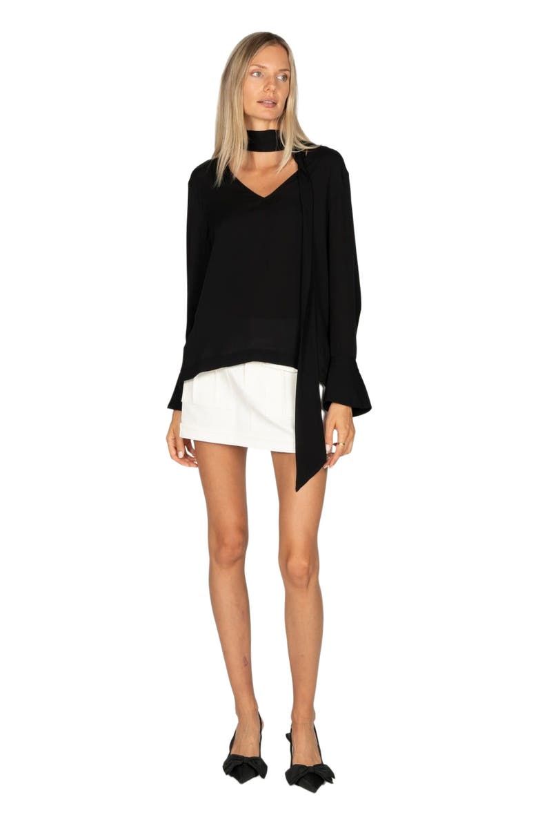 SECRET MISSION Vienna Blouse, Alternate, color, Black