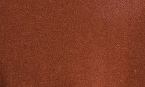 Vince Long Sleeve Sueded Jersey Top In Brown